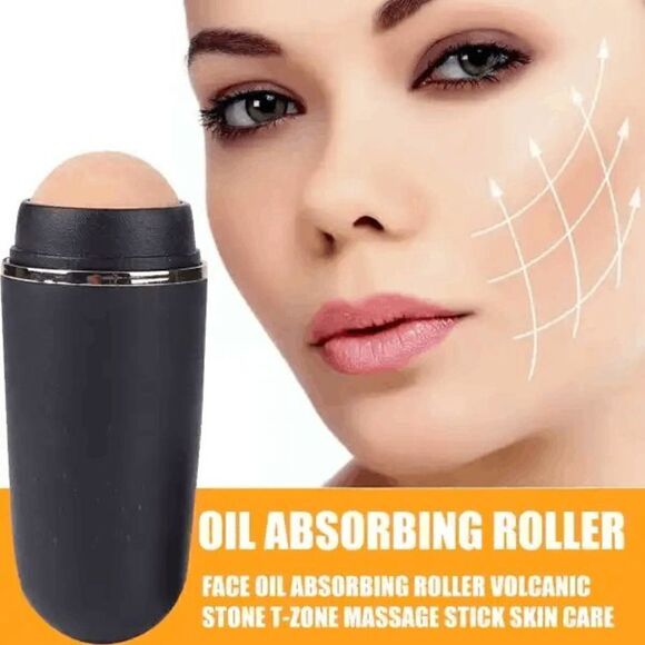 Face Oil Absorbing Roller Volcanic Stone - Picture 10 of 13
